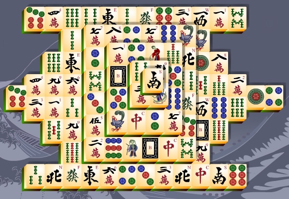 Disposizione del solitario classico Mahjong